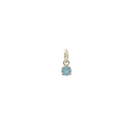 Sterling Silver March Gem