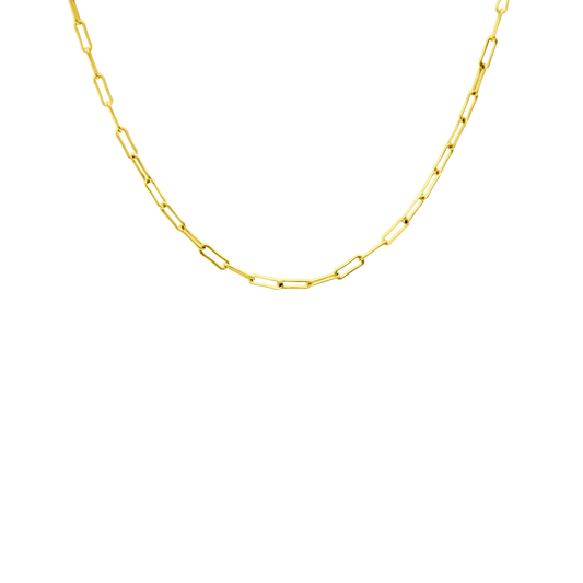 18K Gold Vermeil Paperclip Chain