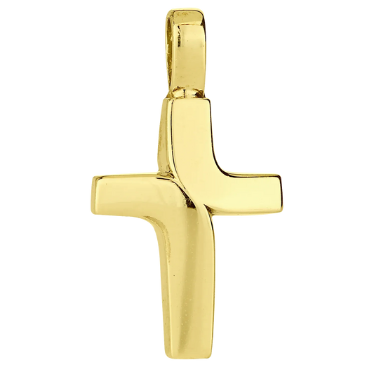 18K Gold Vermeil Cross Pendant