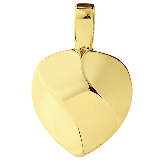 18K Gold Vermeil Heart Pendant