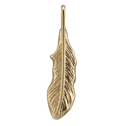 14k Gold Feather