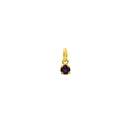 18k Gold Vermeil February Gem