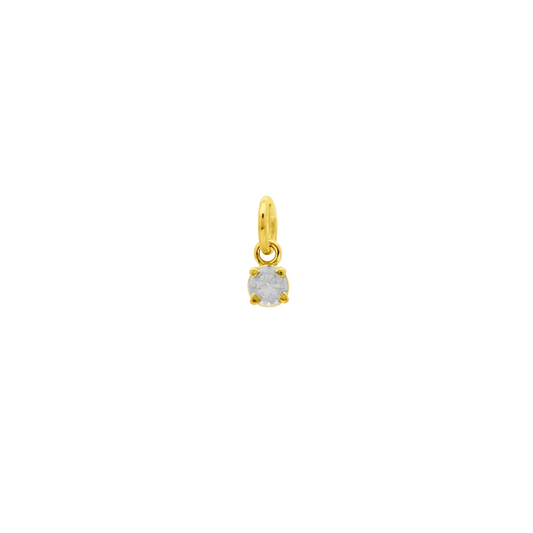 18k Gold Vermeil April Gem