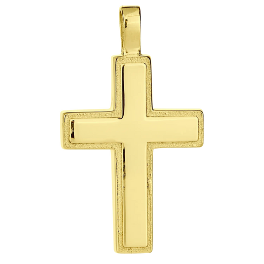 18K Gold Vermeil Men39s Cross