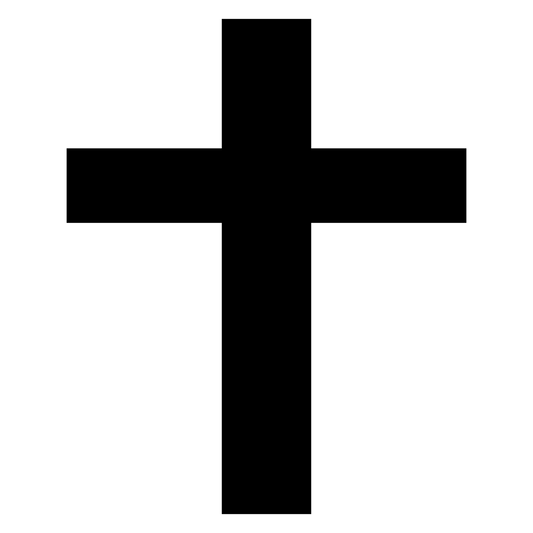 Cross (filled) Engraving