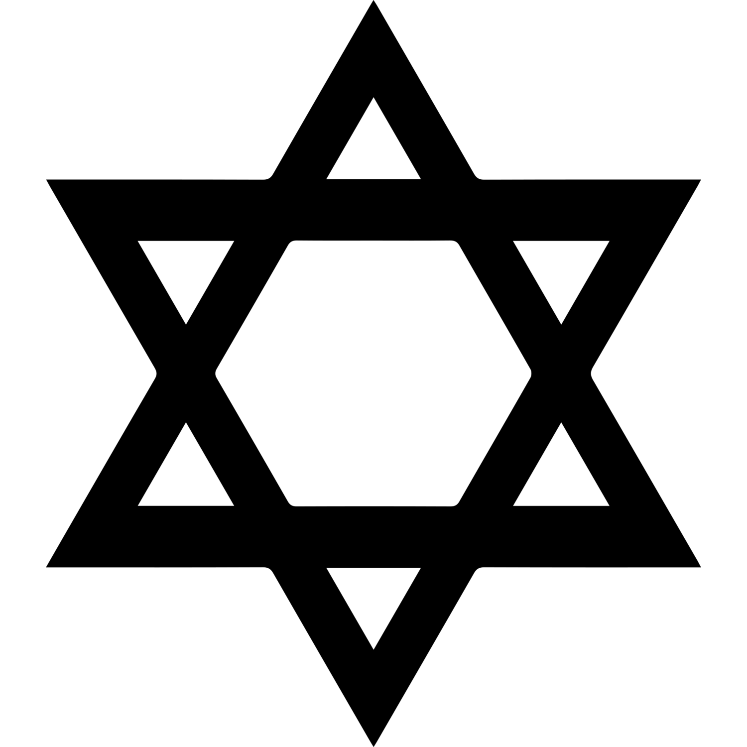 Star of David (Filled) Engraving
