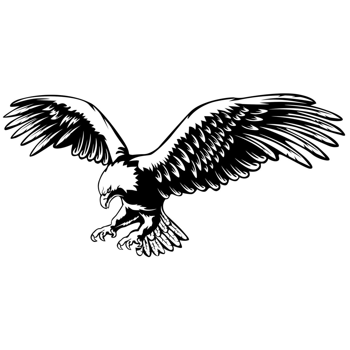 Eagle Landing Engraving