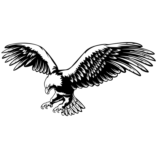 Eagle Landing Engraving
