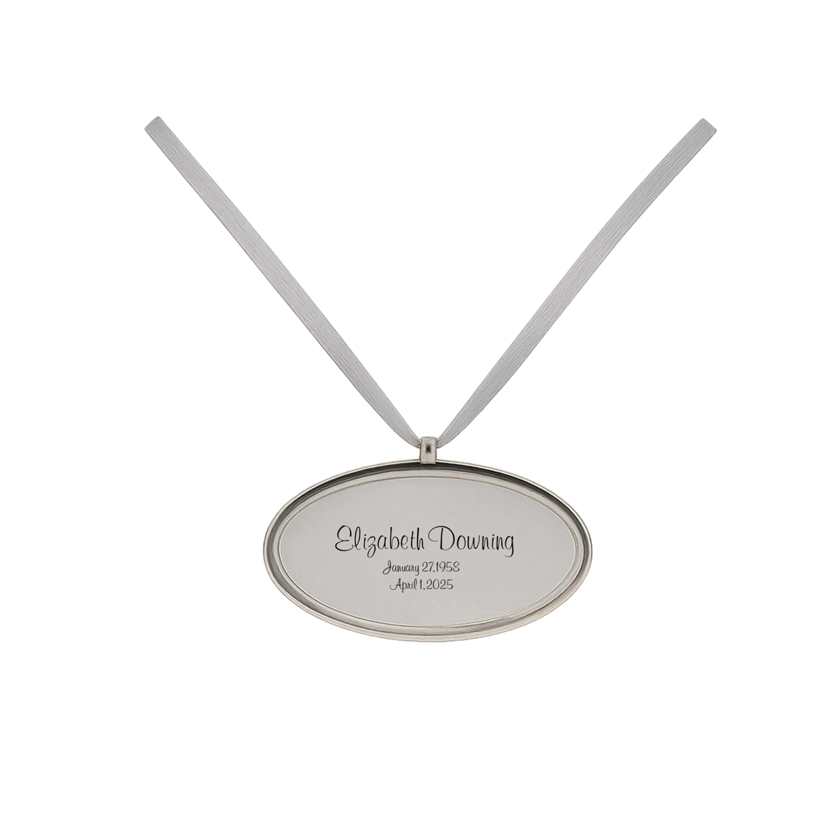 Silver Urn Engraving Pendant