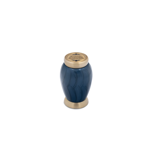 Cresthaven Blue Miniature Urn