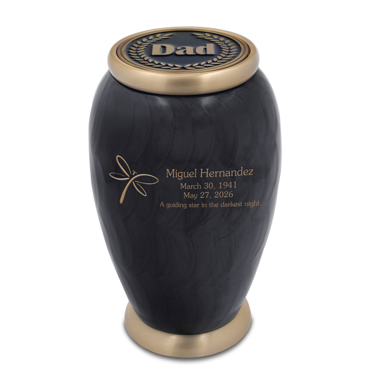 Cresthaven Black Urn