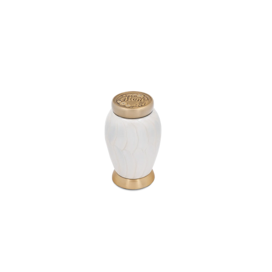 Cresthaven Ivory Miniature Urn