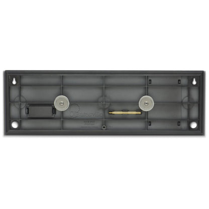 Back image of Memory Frame.  Shows hanging or table top stand options