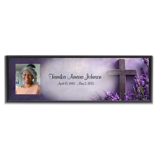 LifeStories MemoryFrame Religious Cross Design