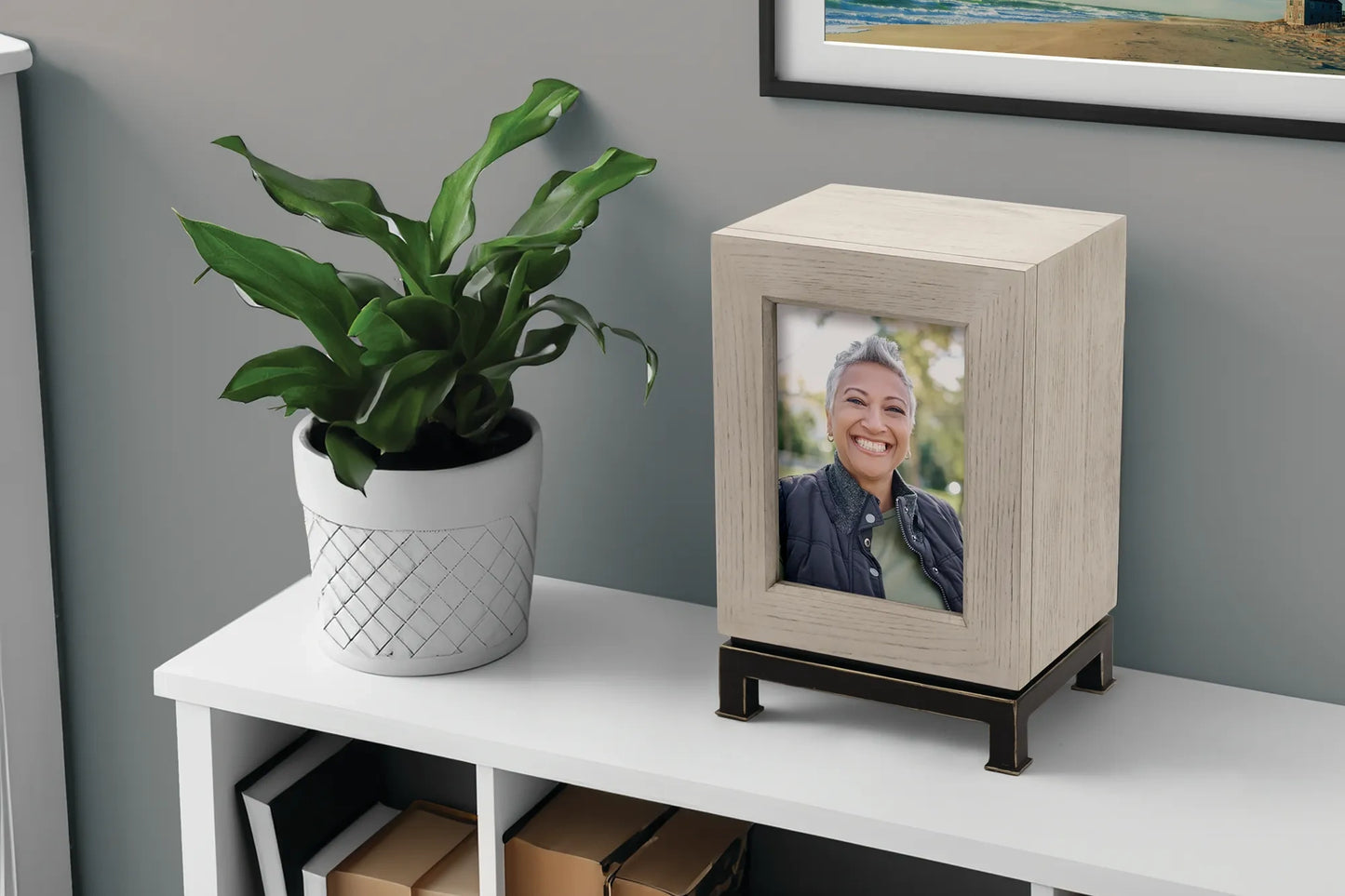 Nantucket Linen Portrait Urn