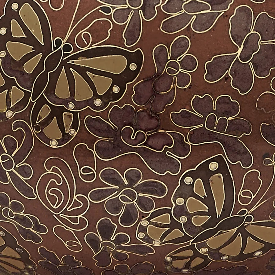 Amber Butterfly Cloisonne Keepsake