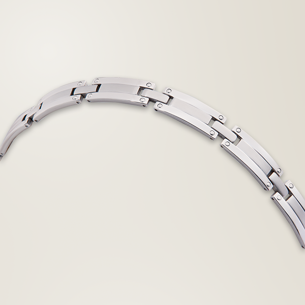 Men's silver remembrance bracelet