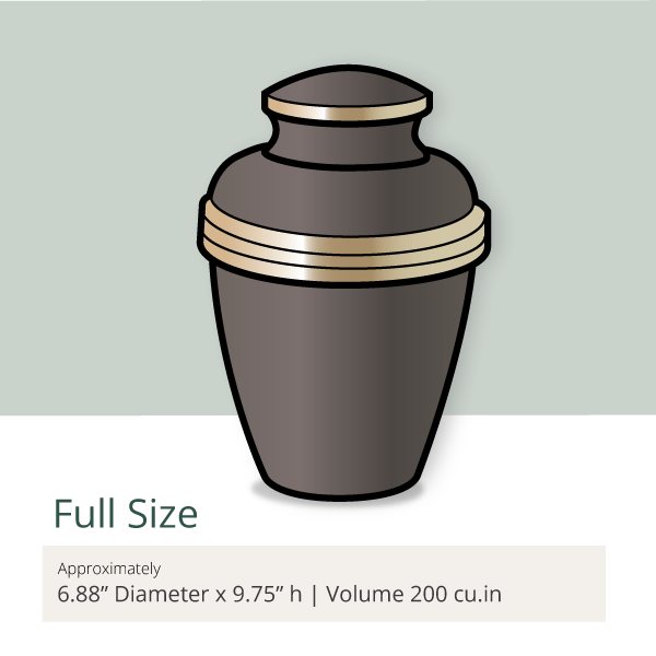 image of a full size urn